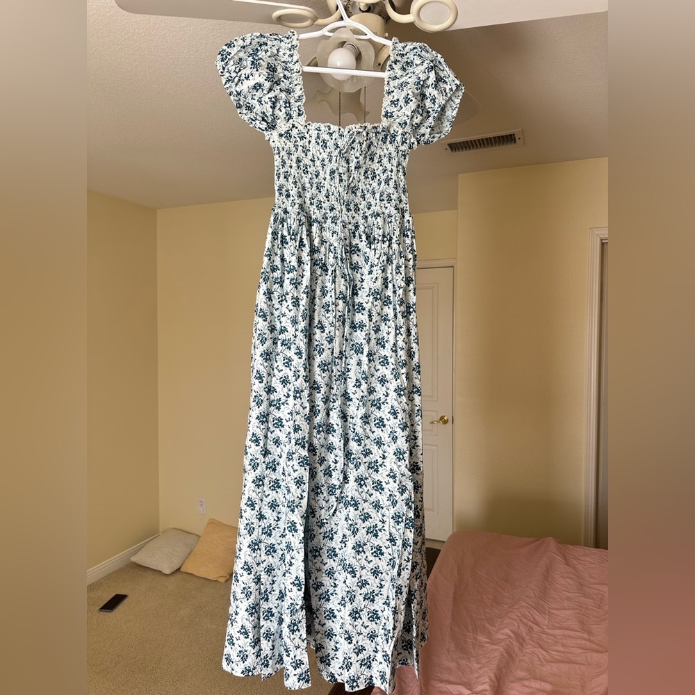 Floral Maxi Dress with Puff Sleeves